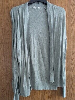 Gap Lightweight Open-Front Cardigan - Sage Green
